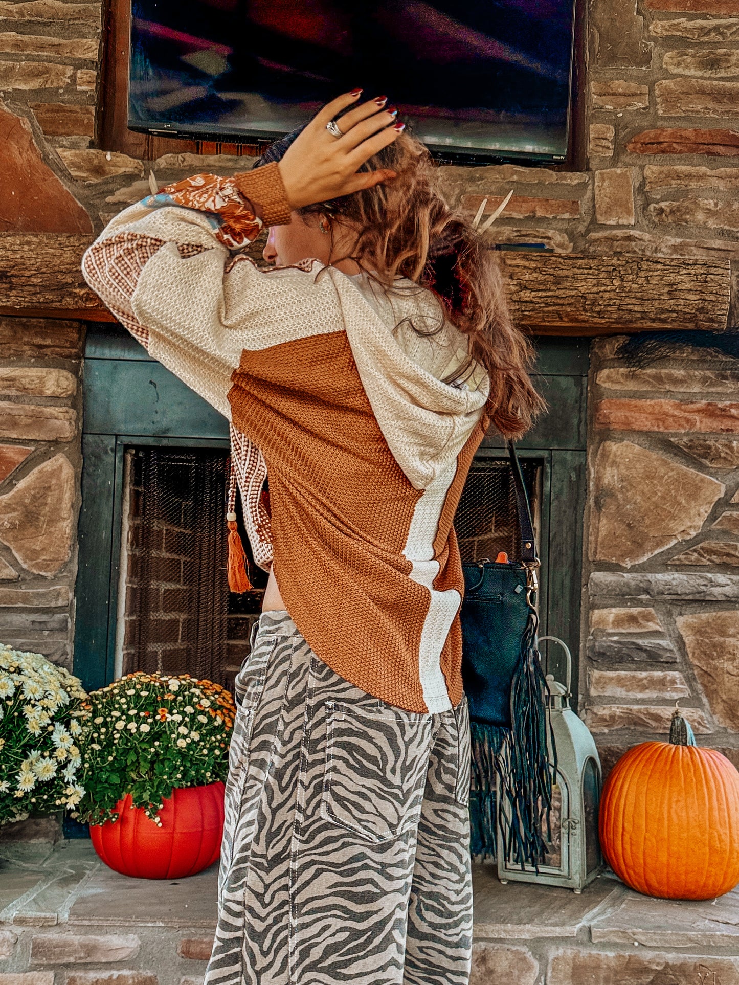 MISS ME: Pieced Crochet Hoodie