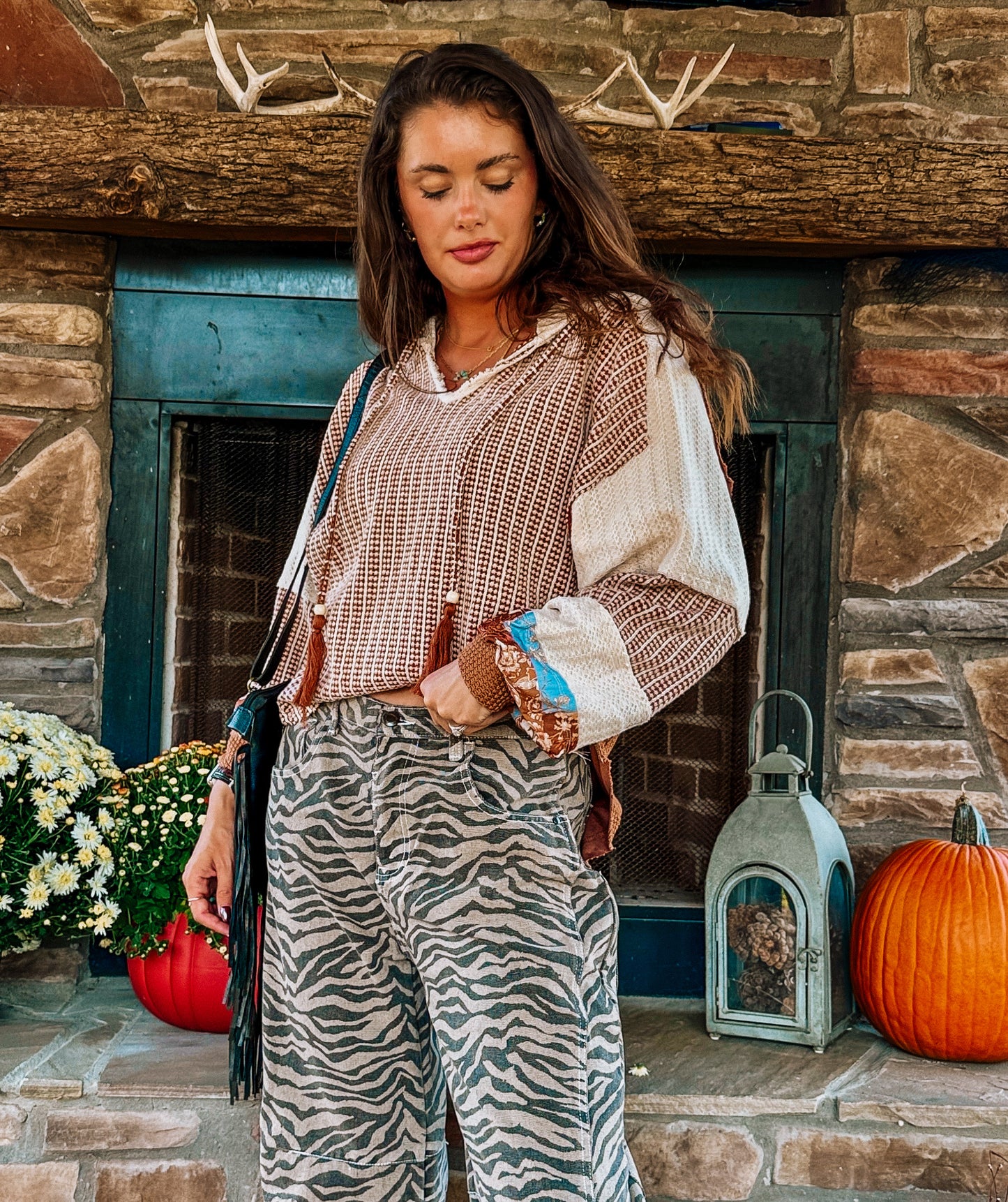 MISS ME: Pieced Crochet Hoodie