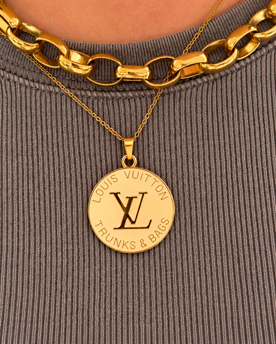 Vintage Repurposed Trunk Charms Necklace