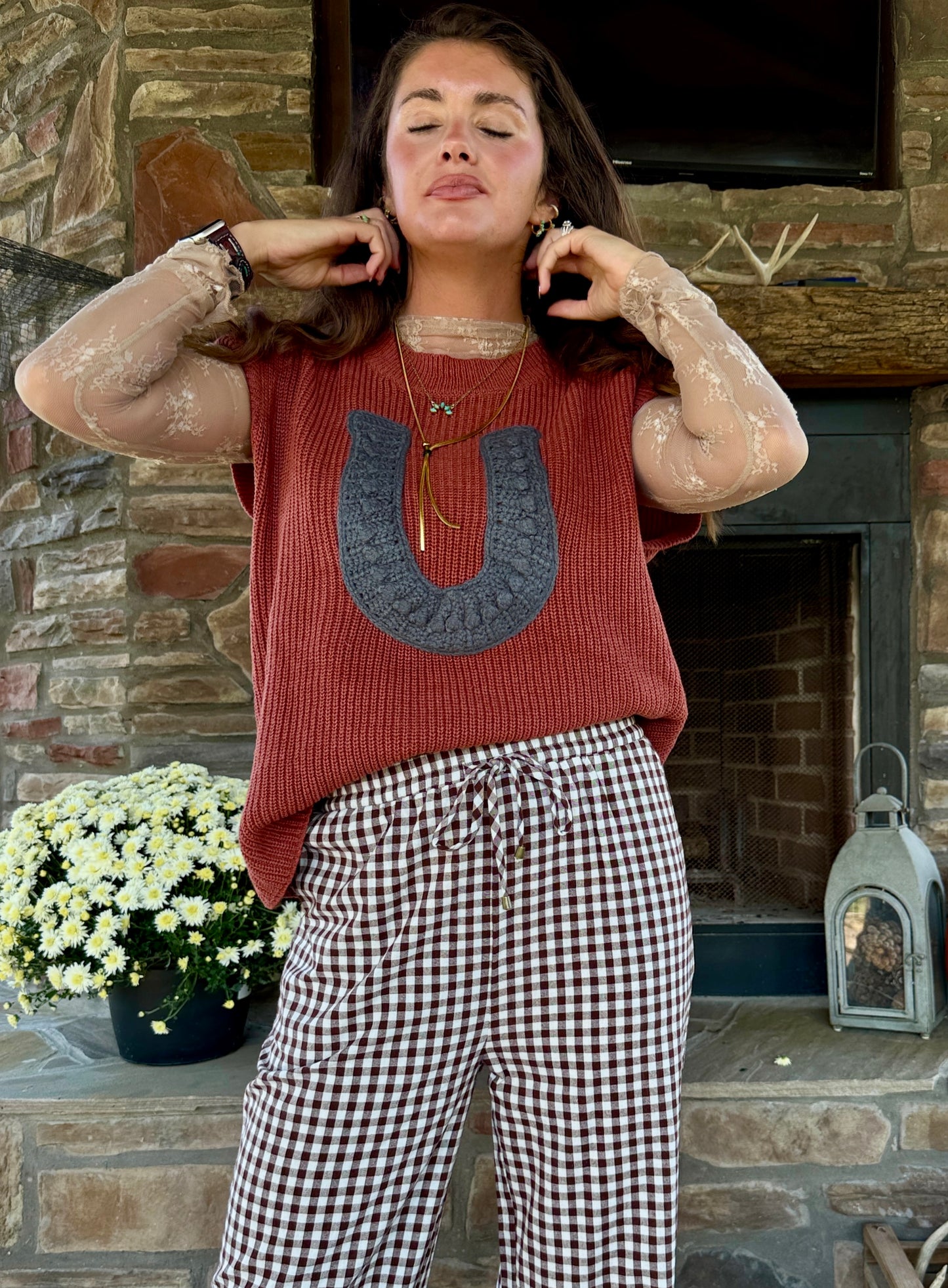 Horseshoe Sweater Vest