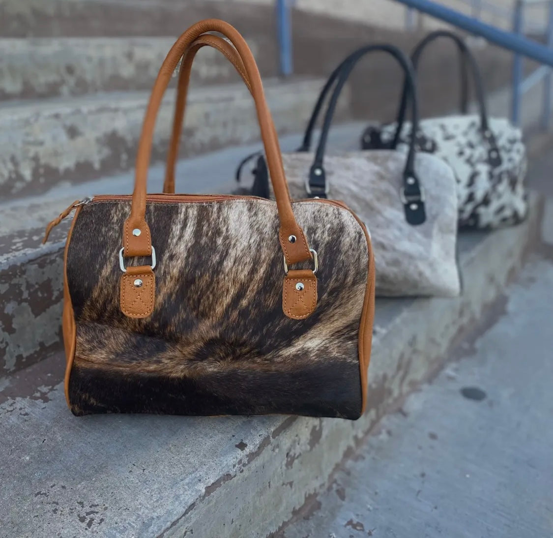Cowhide Speedy Tote