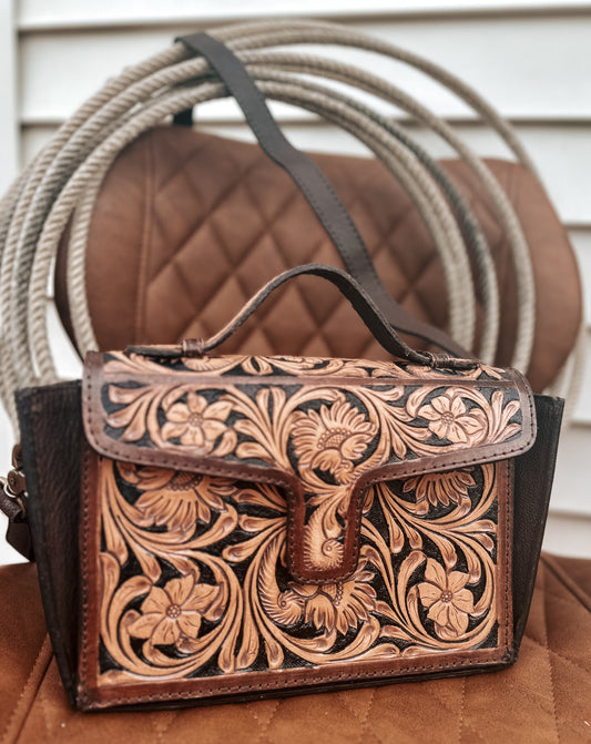 Boone Tooled Leather Crossbody