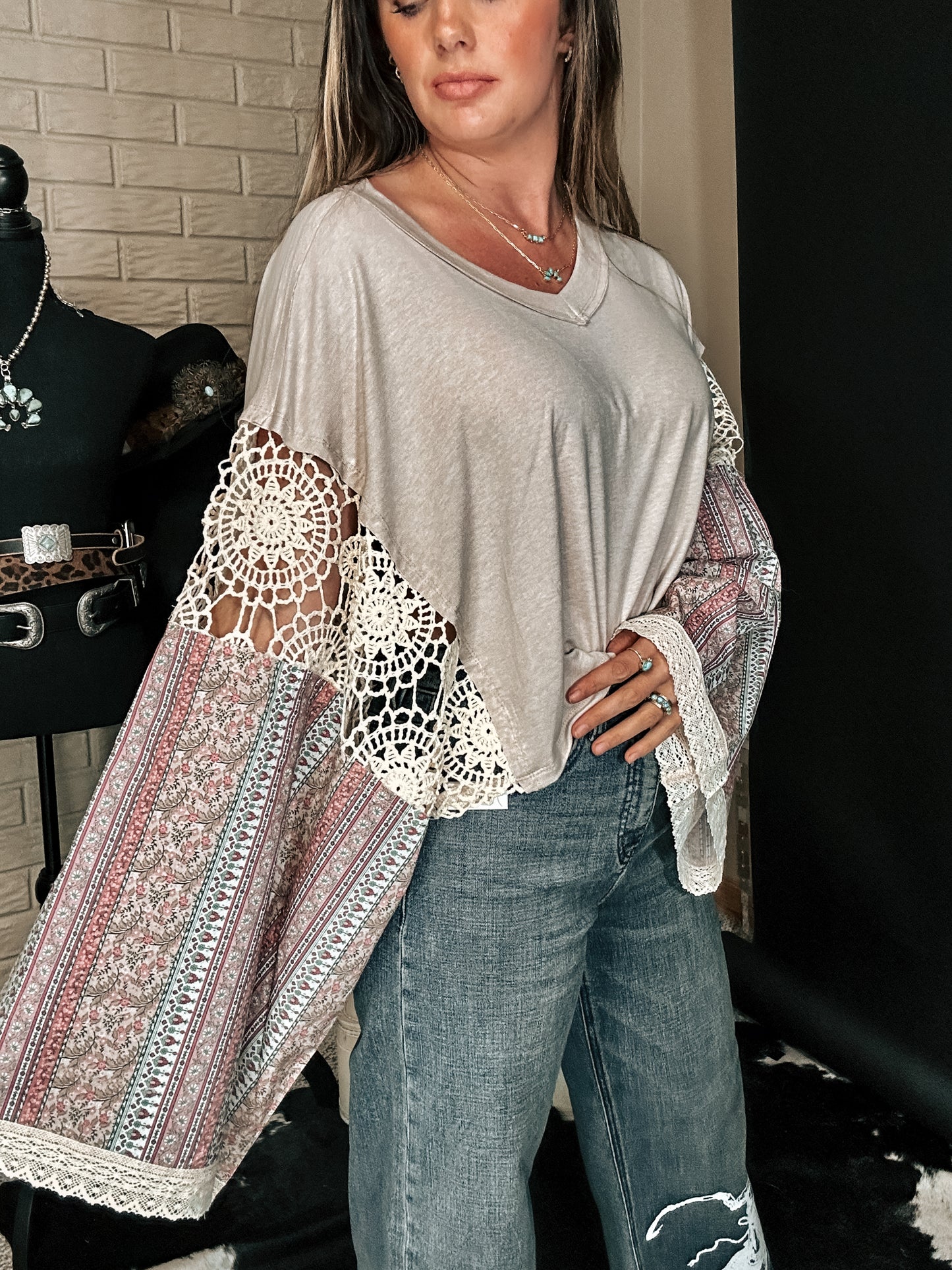 Bell Hippie Sleeves Top