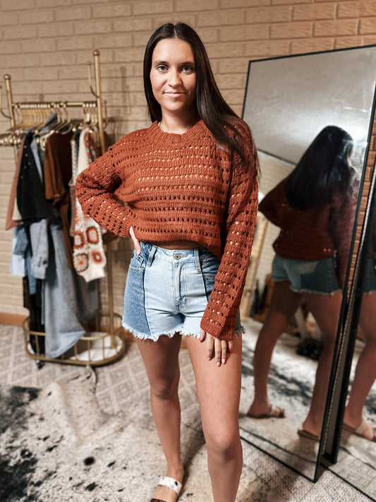 Rust Costal Sweater