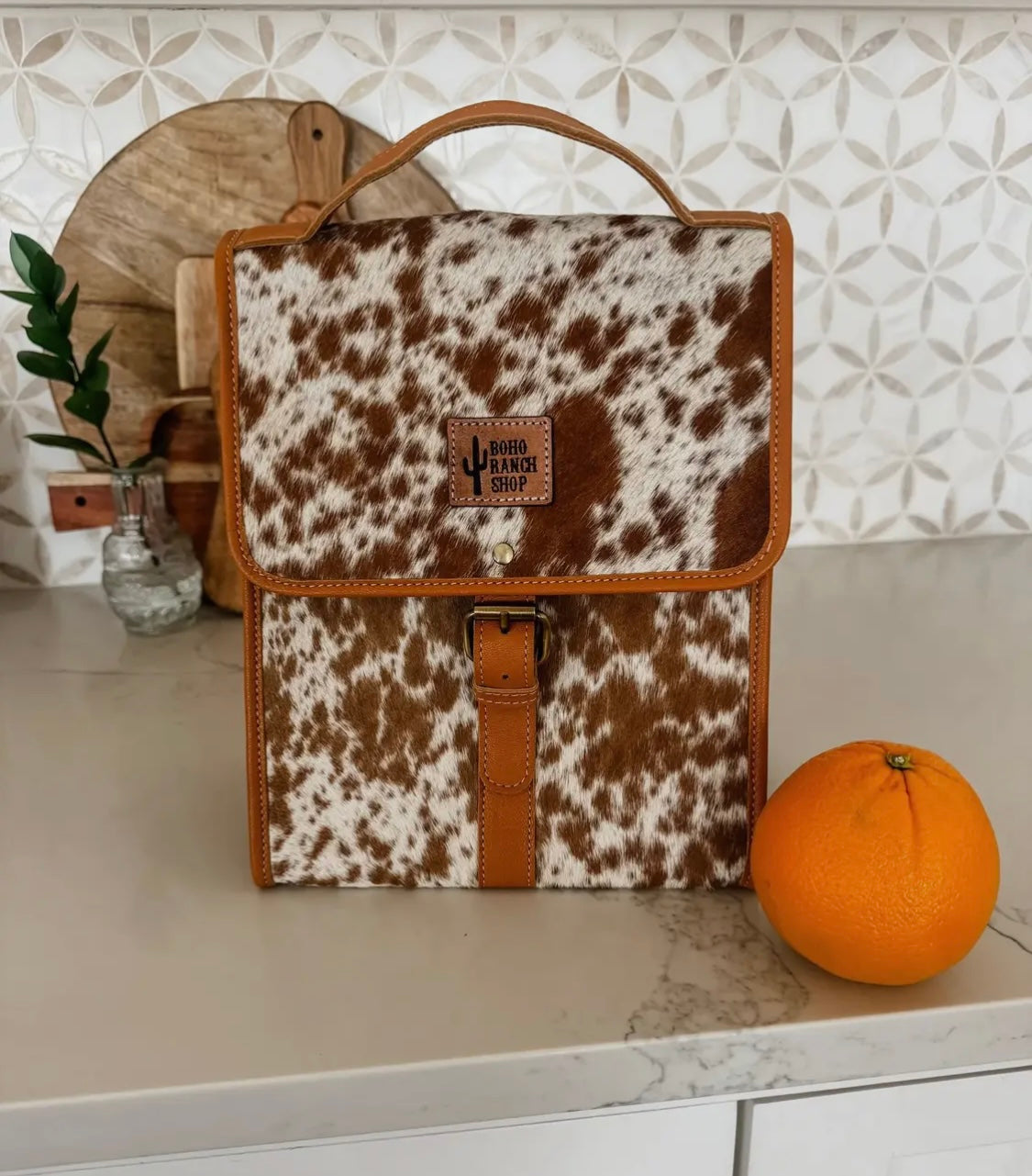 Cowhide Lunch Box