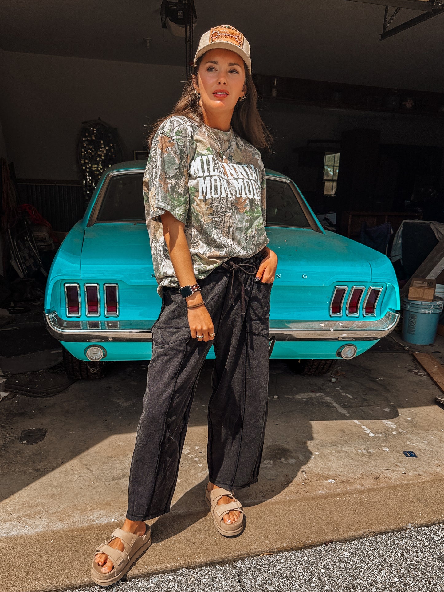 Camo Millennial Mom Tee