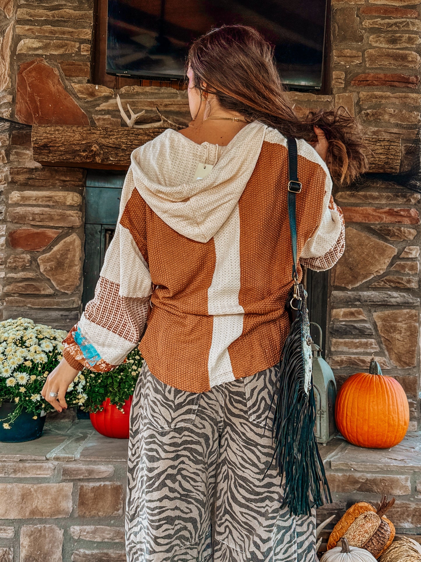 MISS ME: Pieced Crochet Hoodie