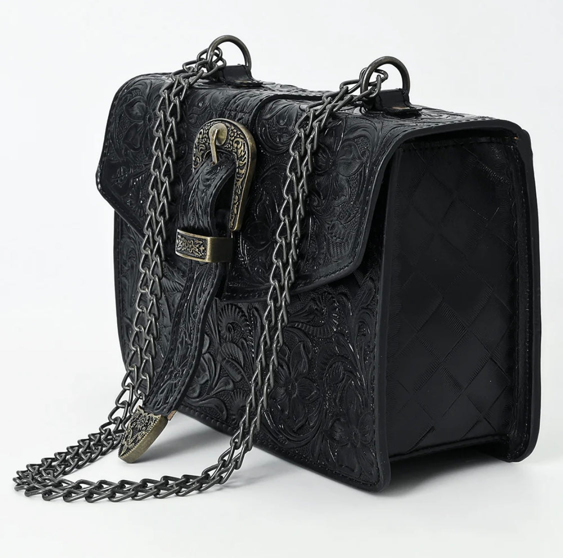 Boujee Cowgirl Tooled Leather Tote