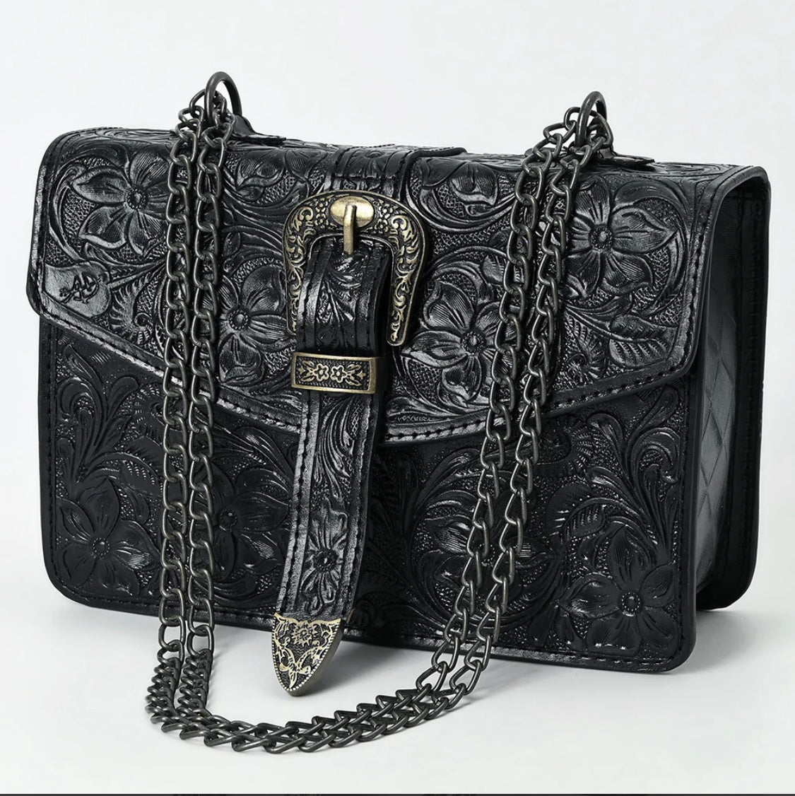 Boujee Cowgirl Tooled Leather Tote