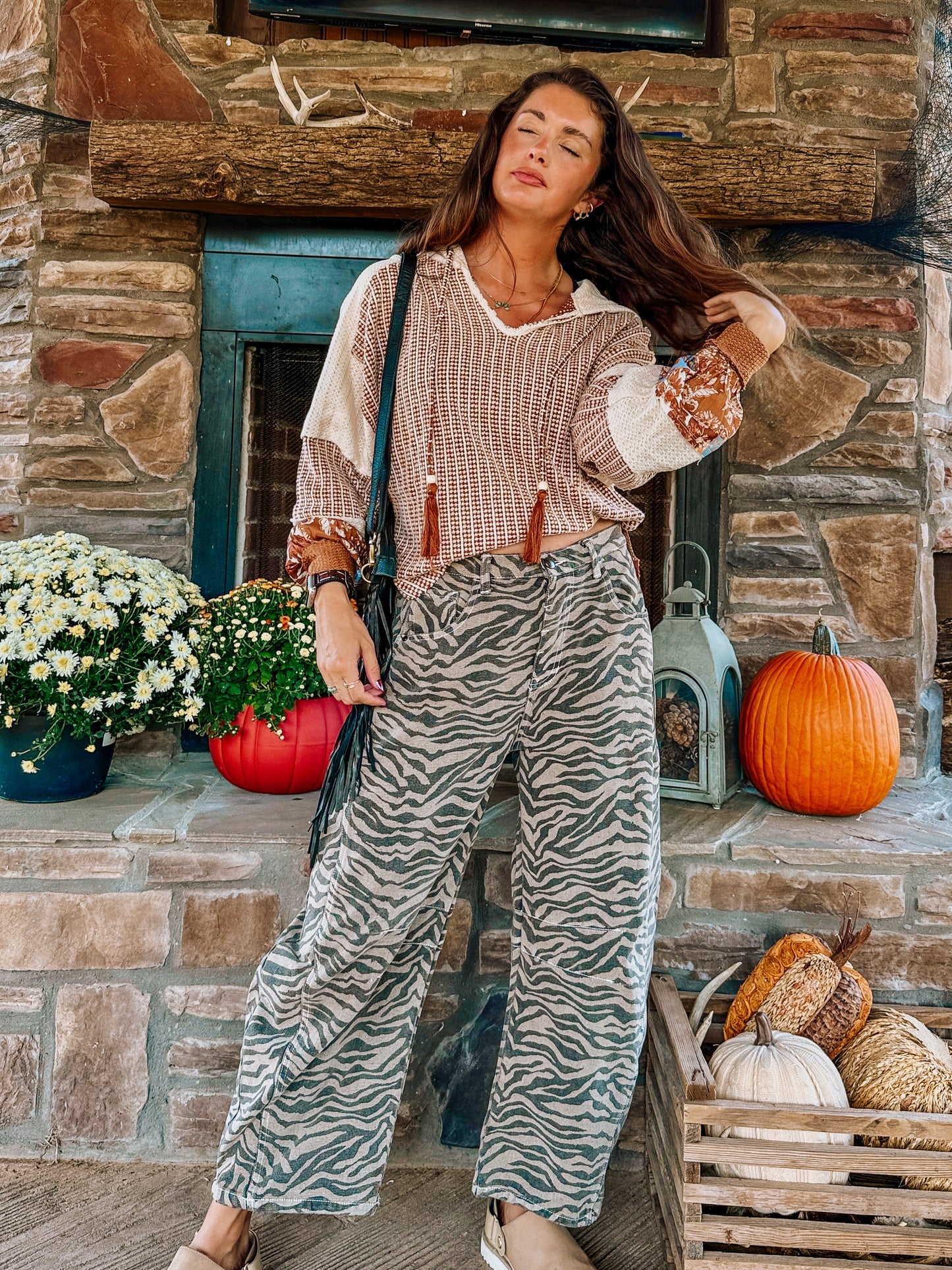 MISS ME: Pieced Crochet Hoodie