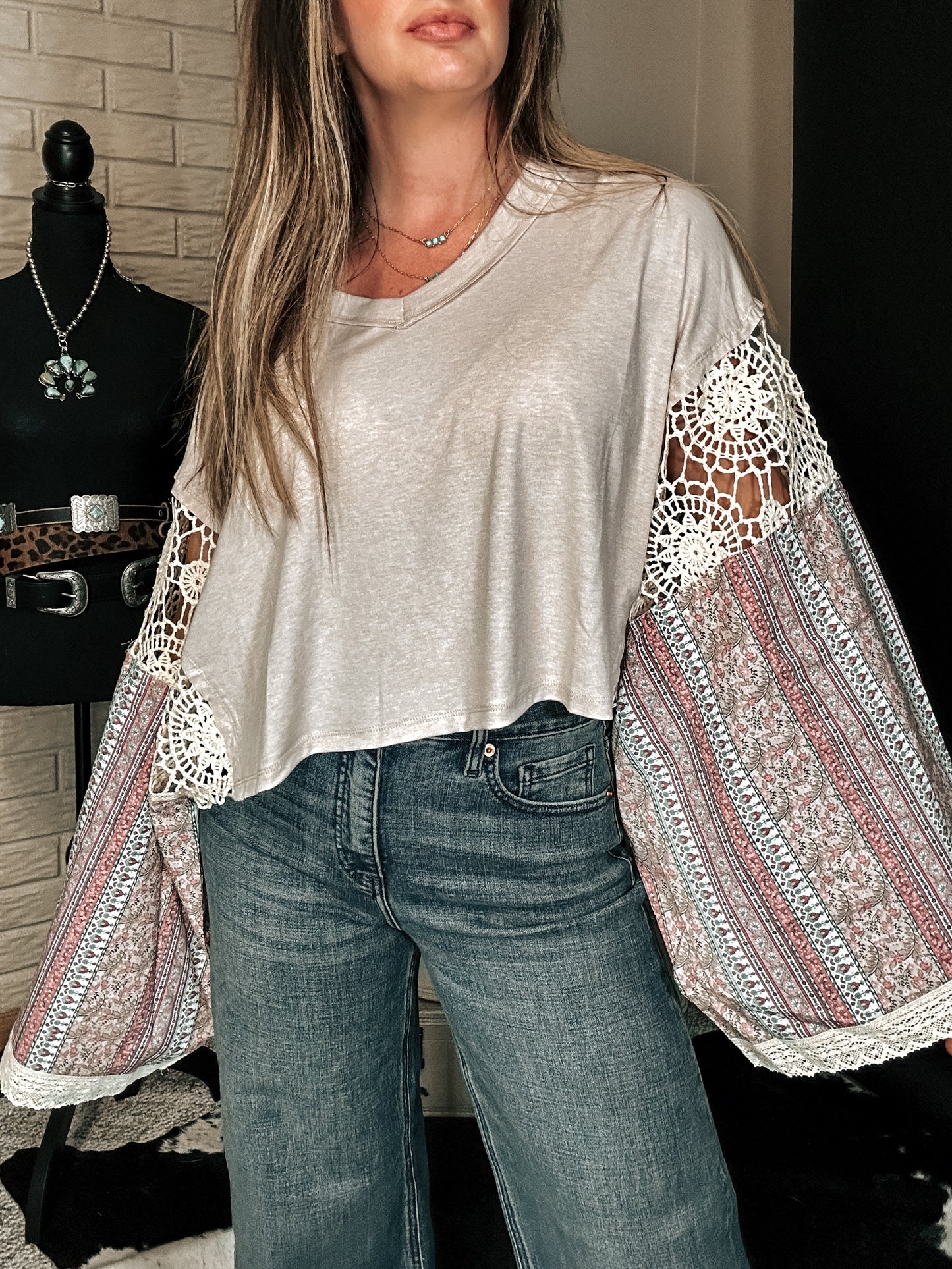 Bell Hippie Sleeves Top