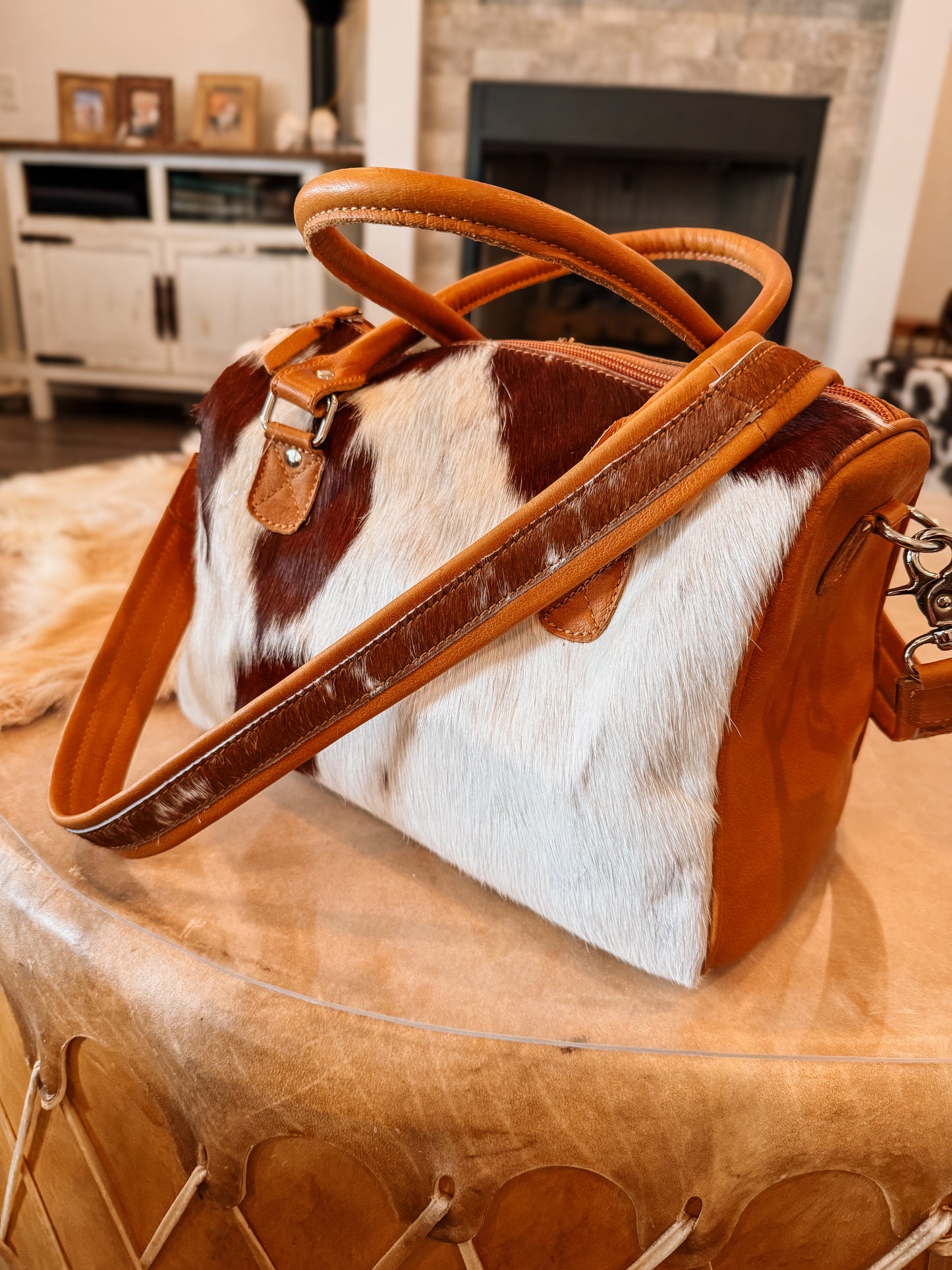 Cowhide Speedy Tote