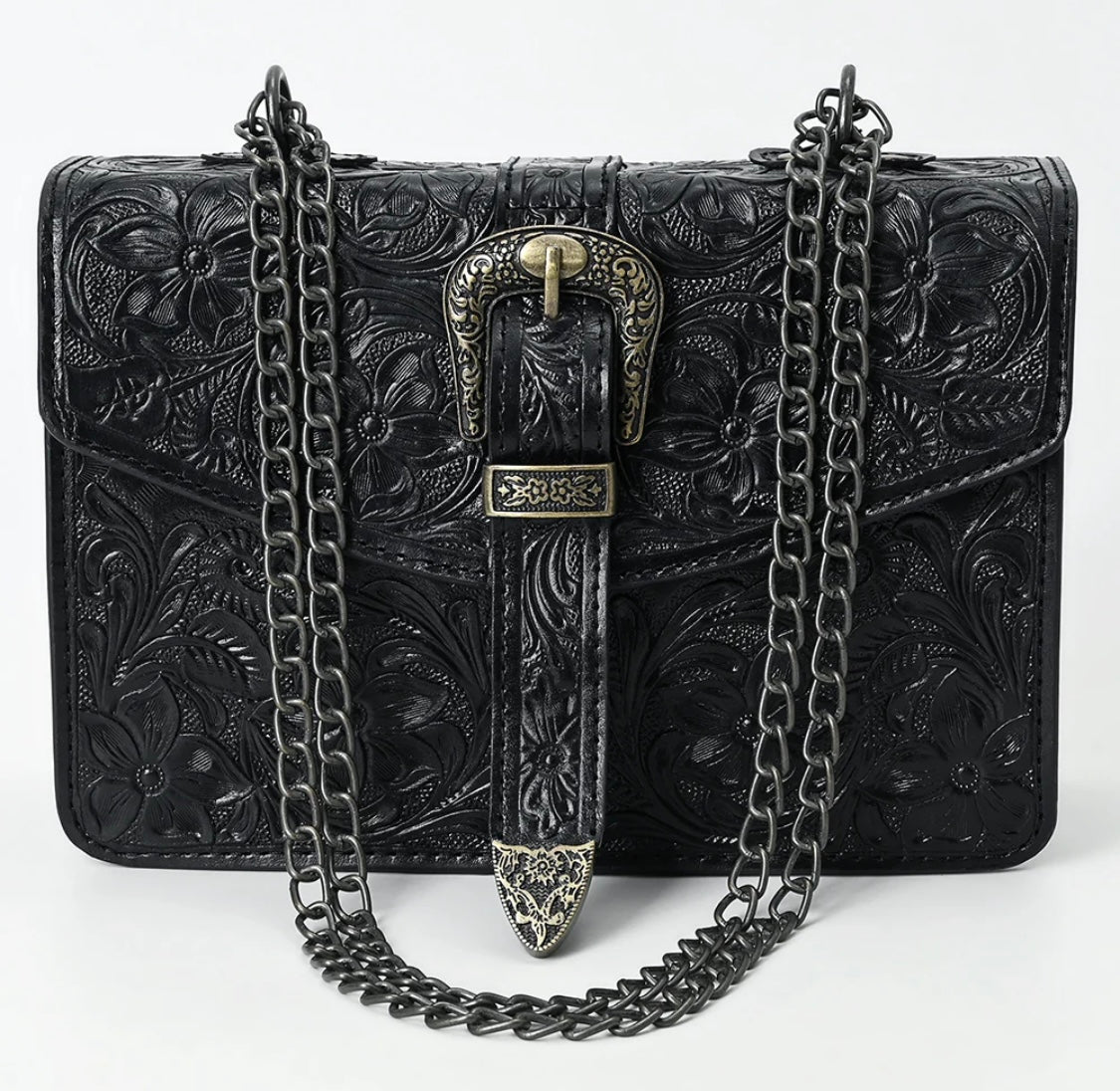 Boujee Cowgirl Tooled Leather Tote