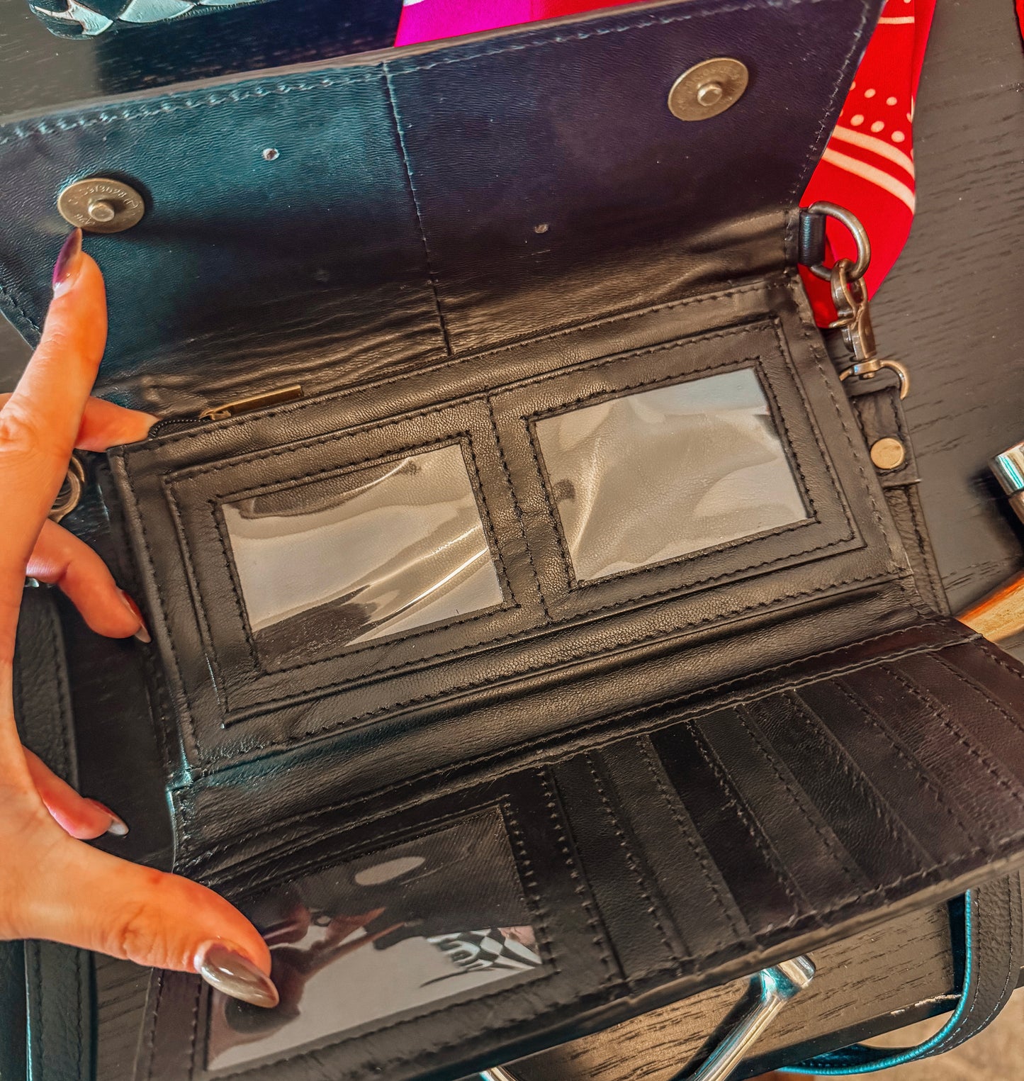 Boujee Checkered Wristlet/ Crossbody