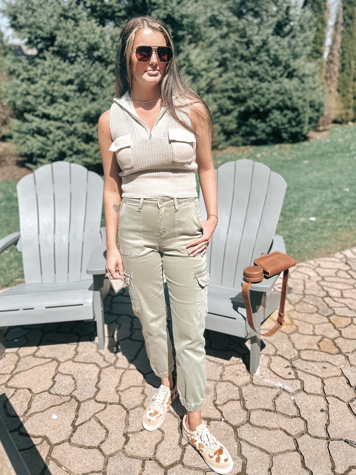 Half Zip Vest Tank