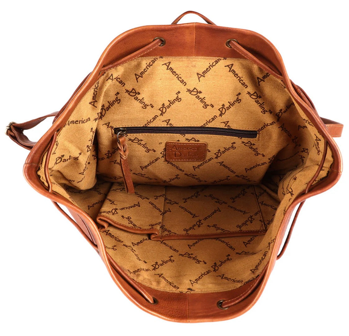 Urban Leather Fringe Backpack