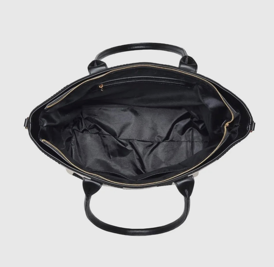 Checkered Print Work Bag