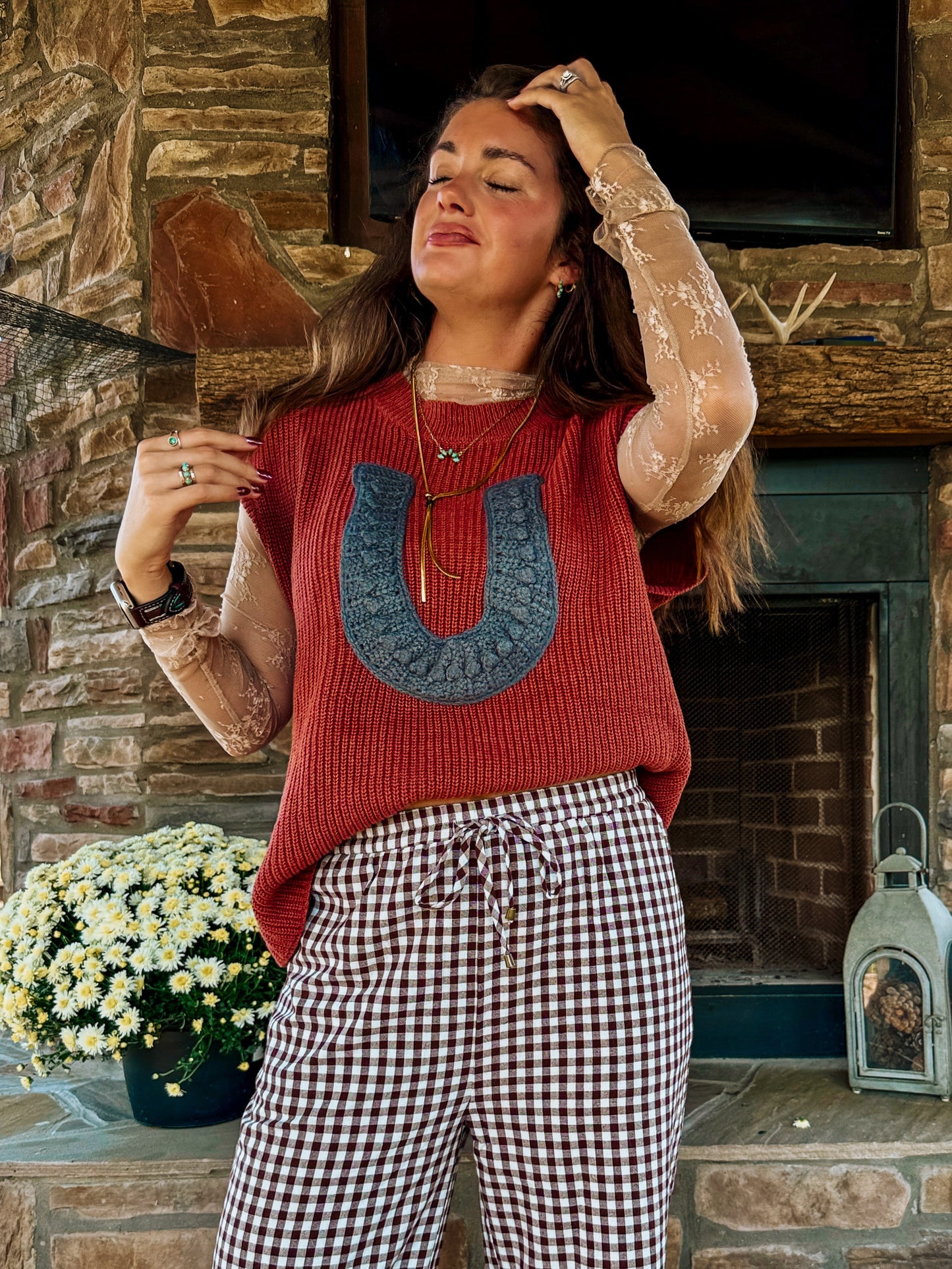 Horseshoe Sweater Vest