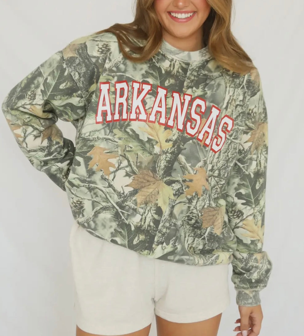 Arkansas Camo Sweatshirt