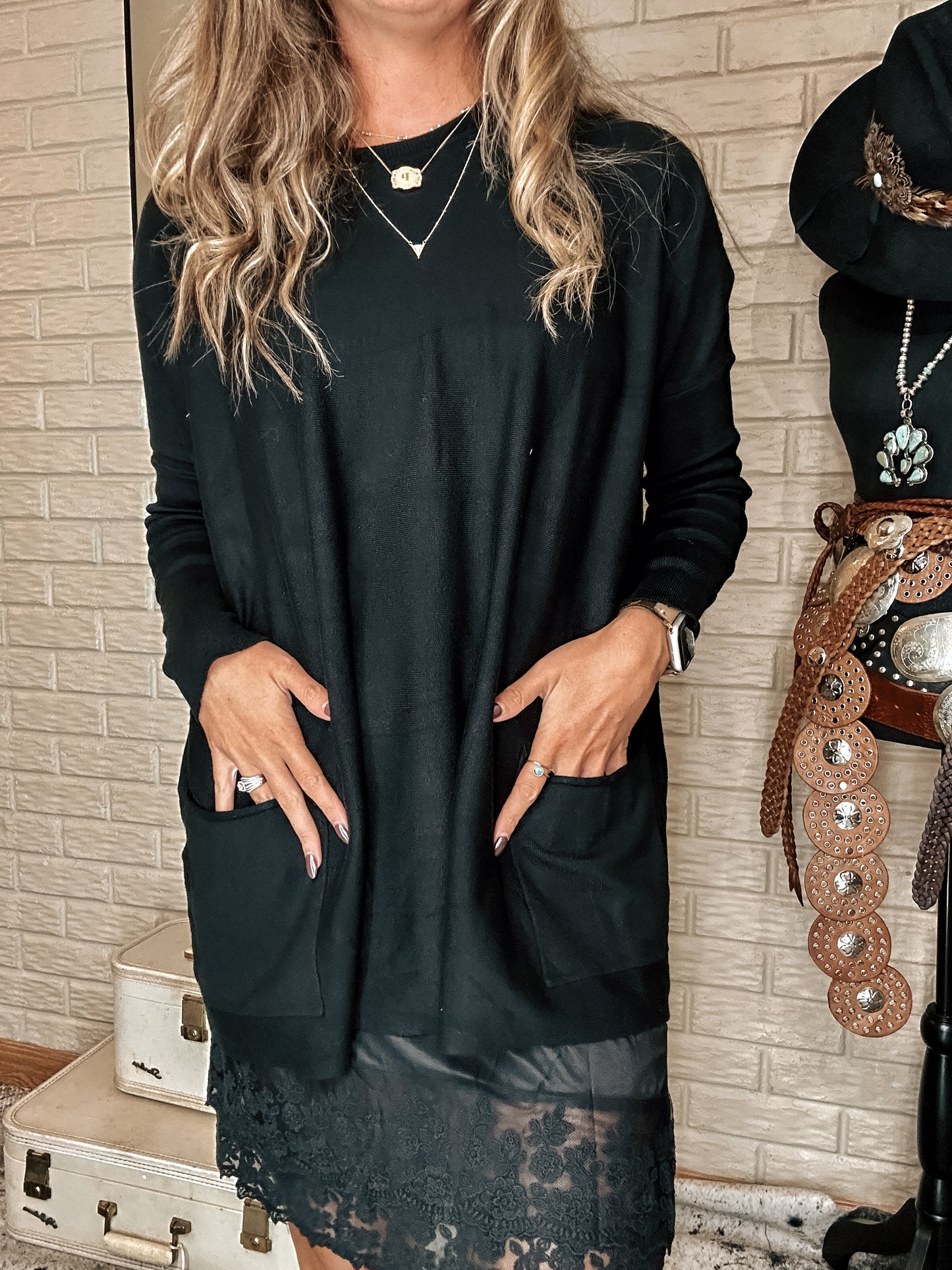 Oversized Soft Sweater (Black)