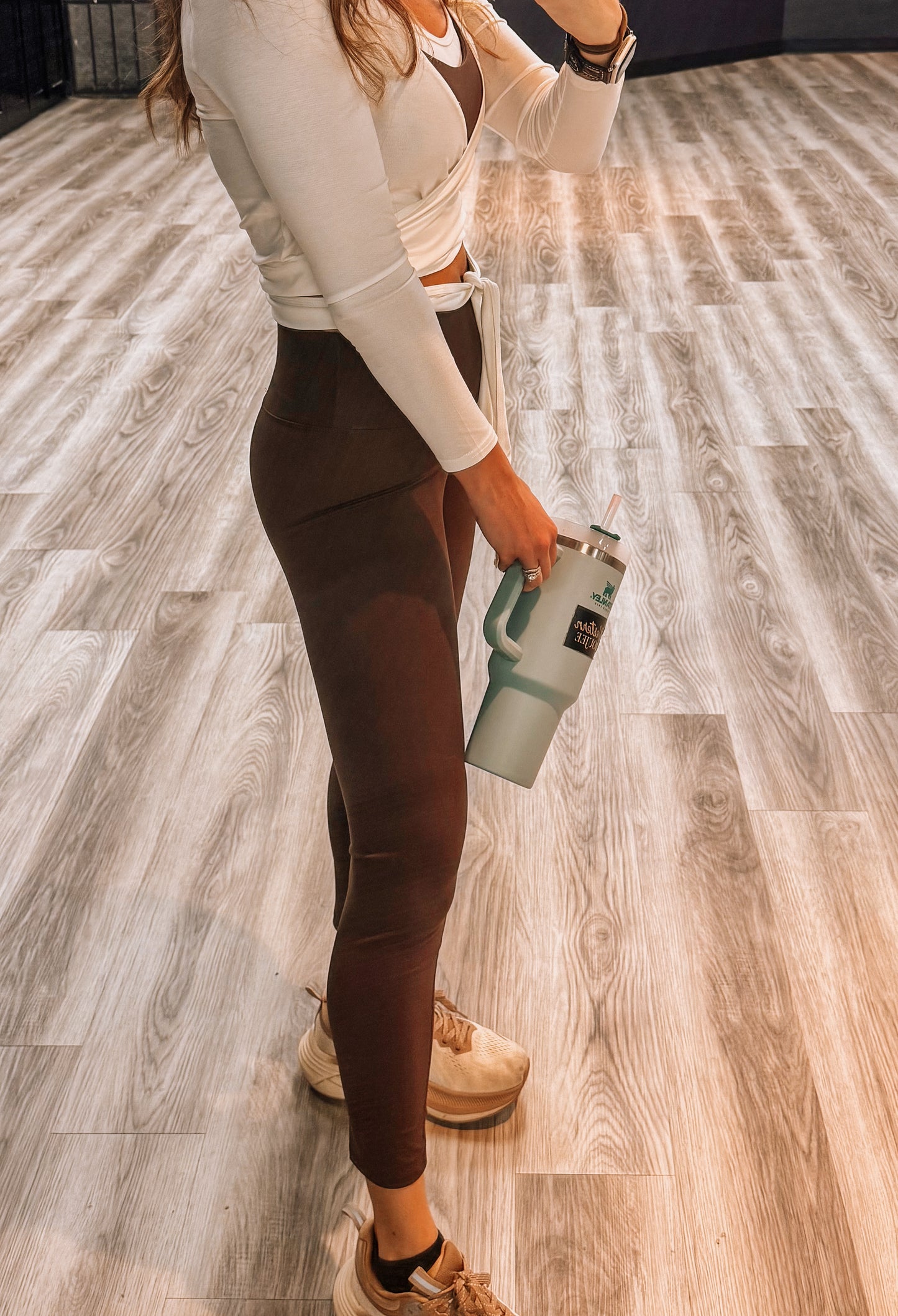 Aligned Performance High-Rise Leggings- Espresso