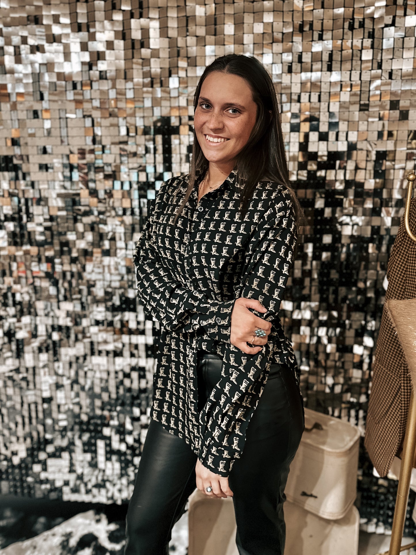 Old Money Boots Button Up