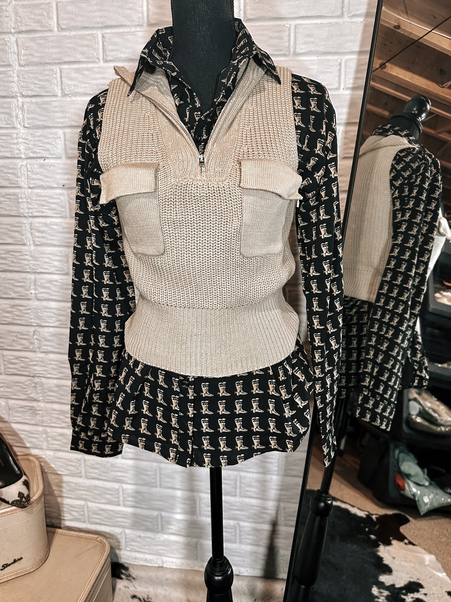 Half Zip Vest Tank