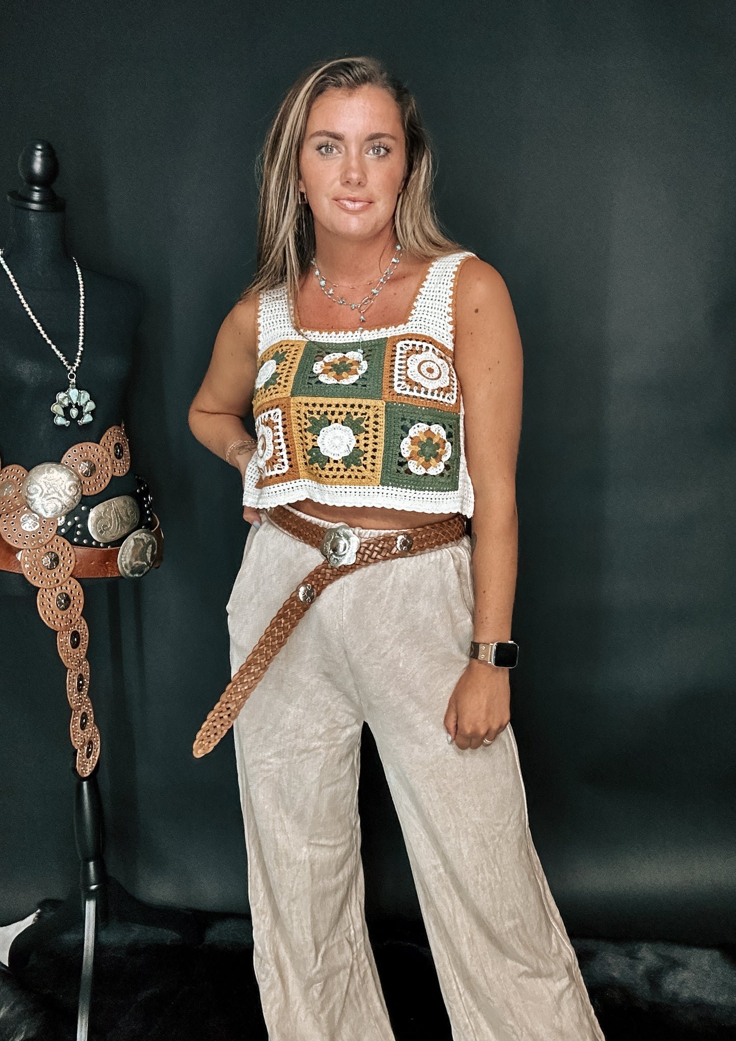Faire & Square Crochet Top