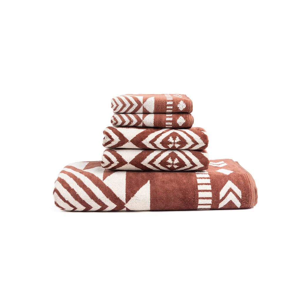 Rust Aztec Mesa Towel