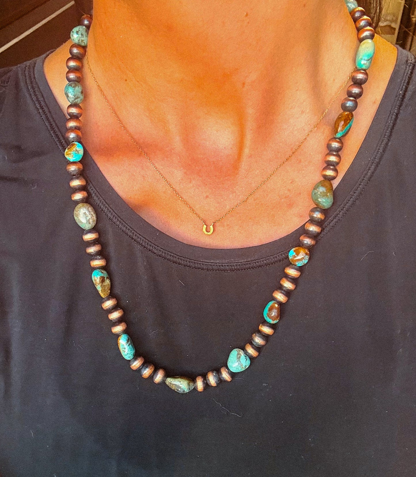Authentic Copper Pearls & Turquoise