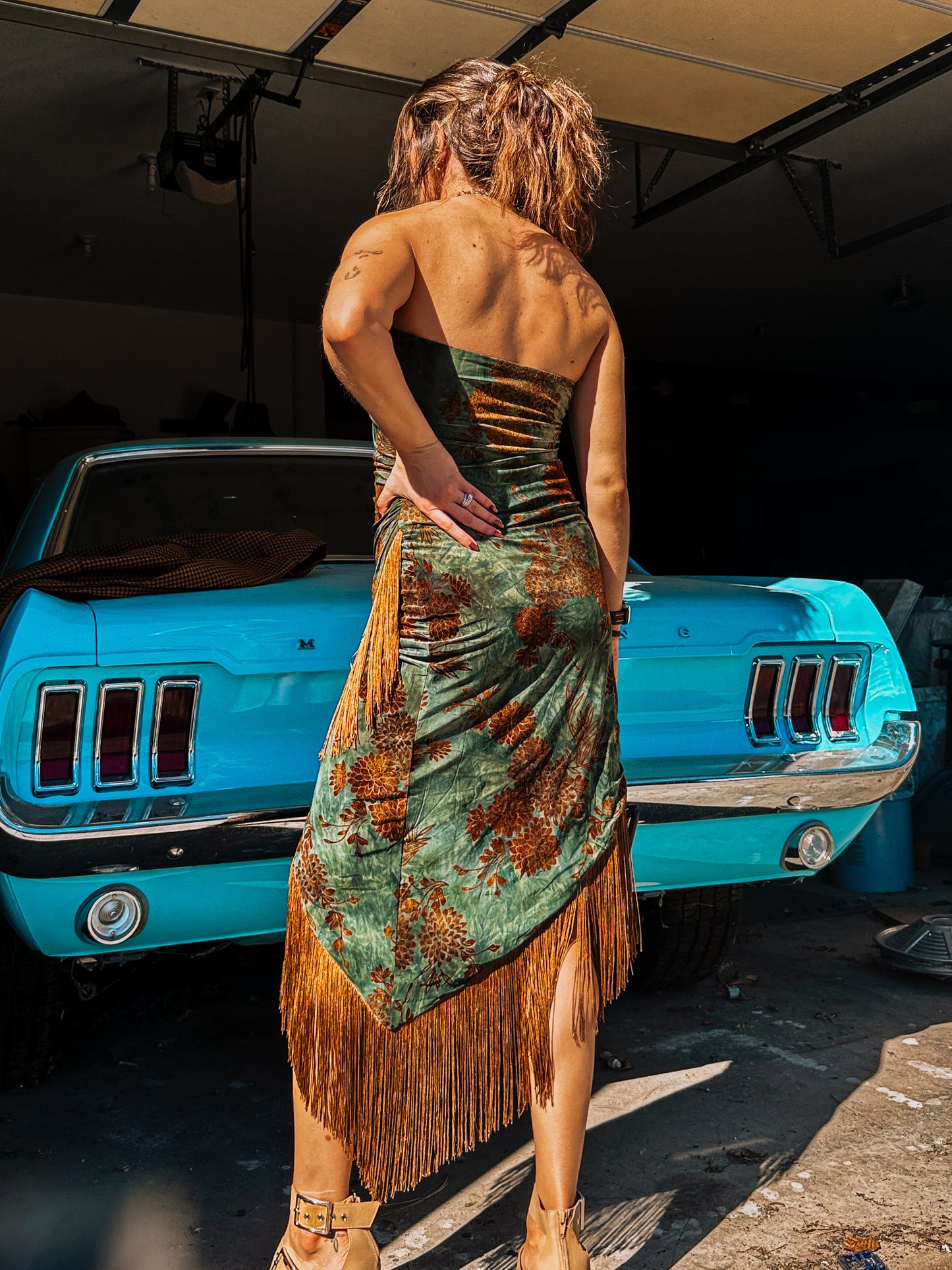 Velvet Western Hippie Dress