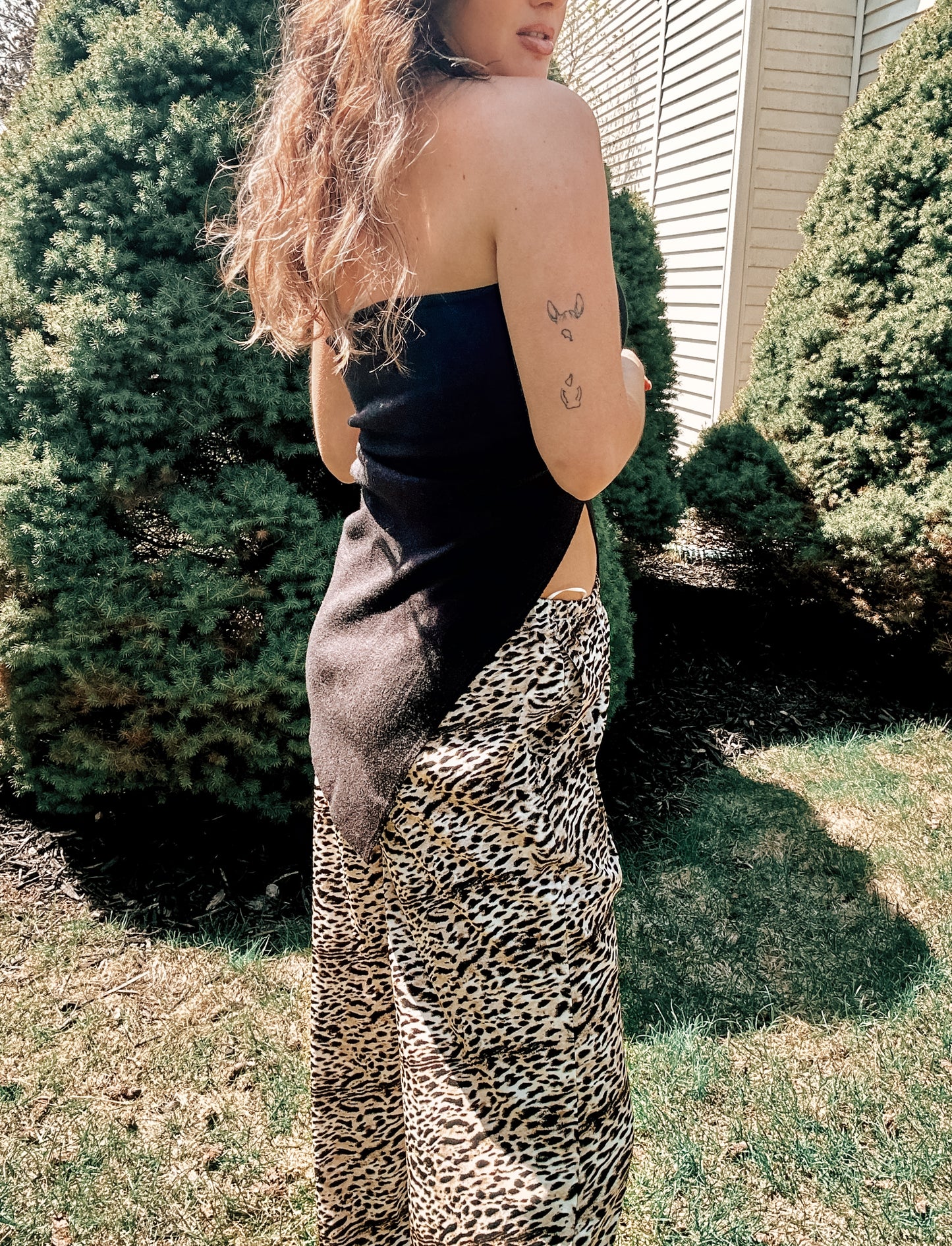 Black Knit Tube Top