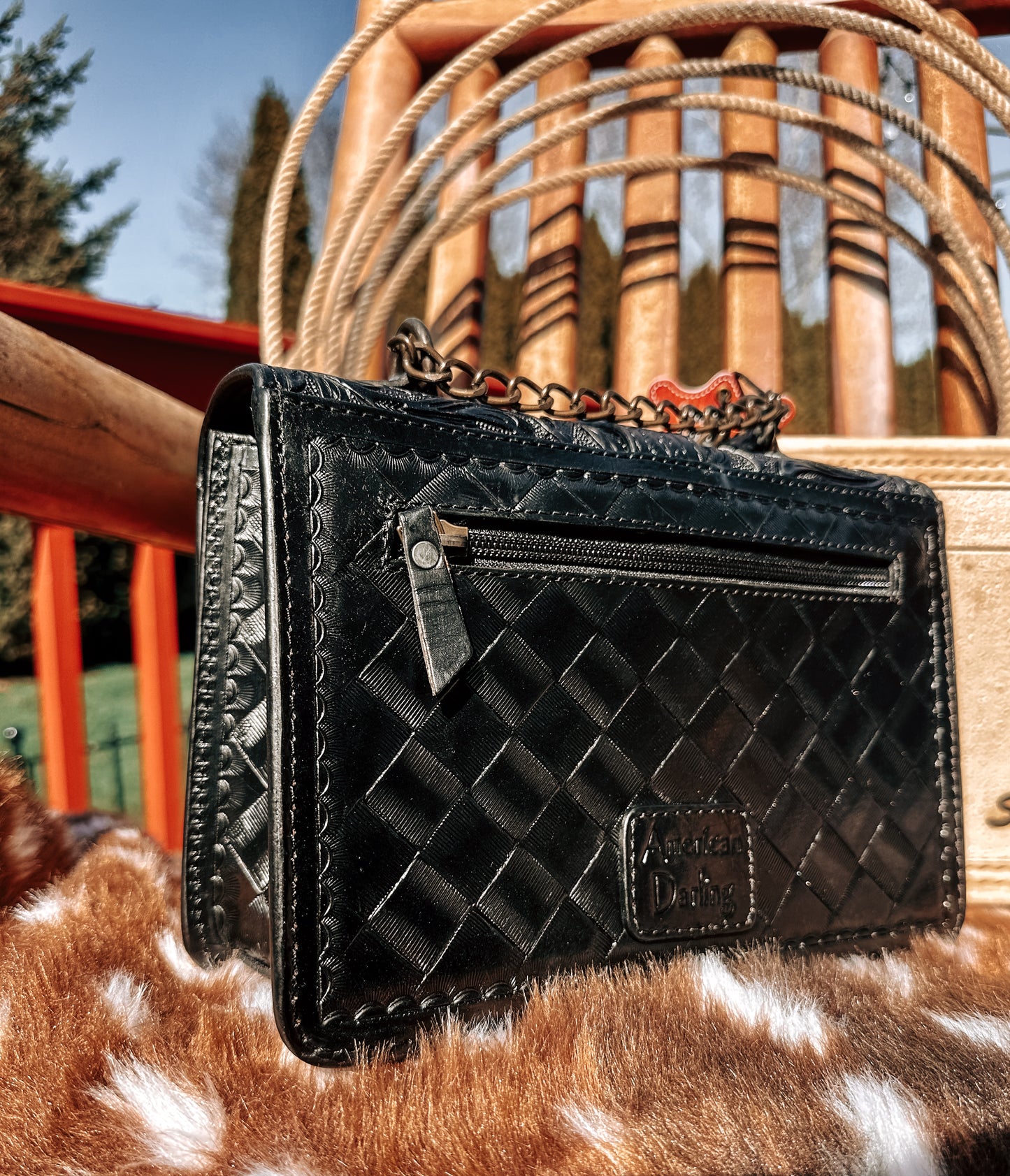 Boujee Cowgirl Tooled Leather Tote