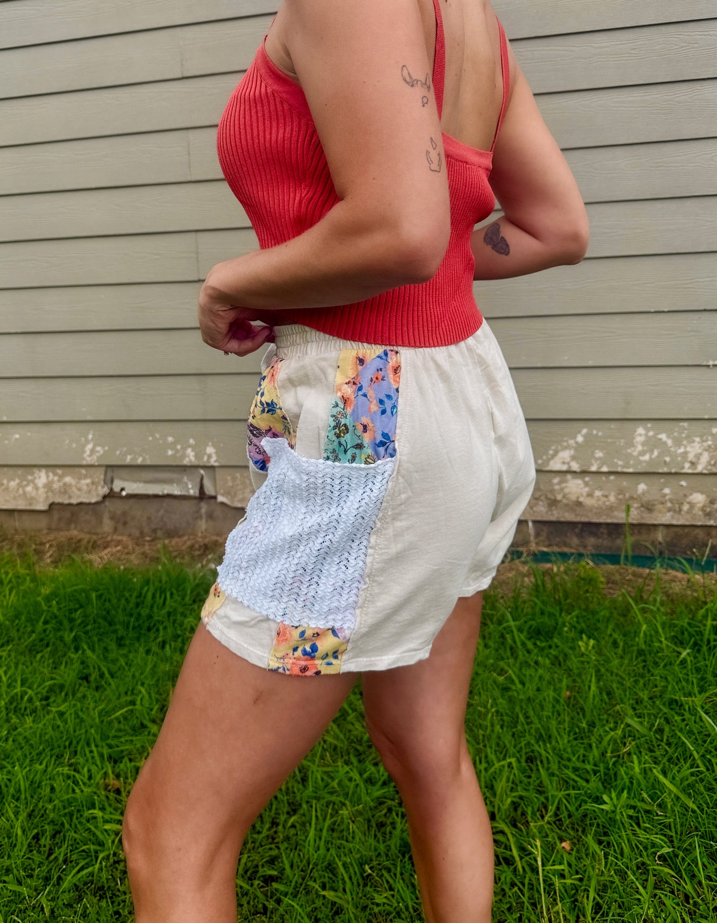 Patchwork Lace Shorts