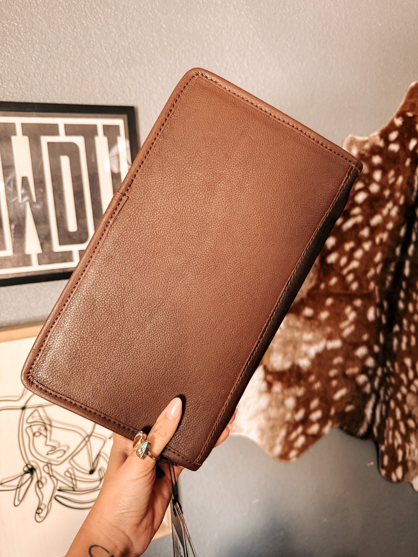 Tooled Leather Travel Case