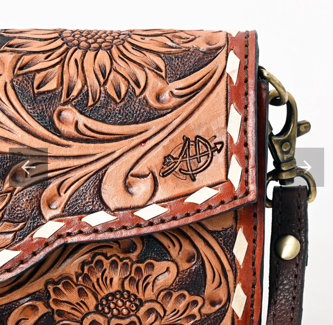 Sunflower Tooled Wallet