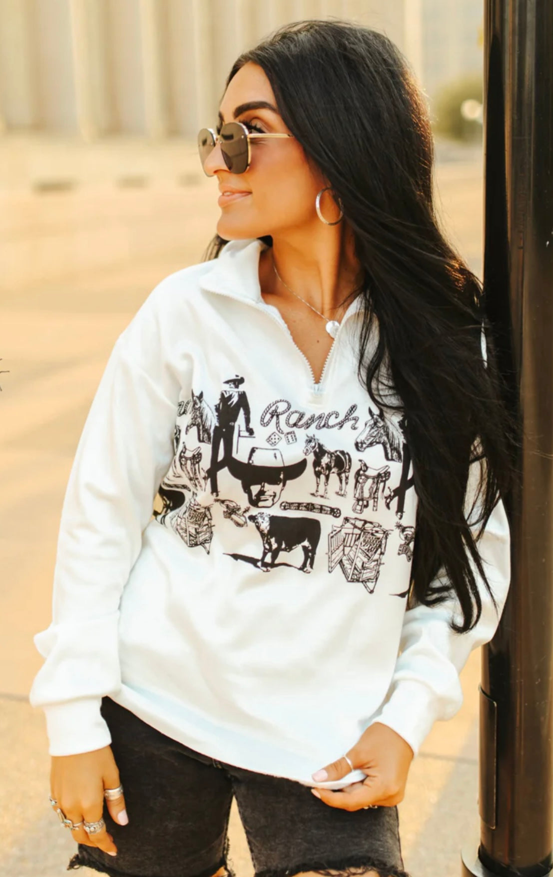 RANCHIN DAYS HALF ZIP