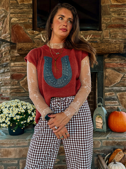 Horseshoe Sweater Vest