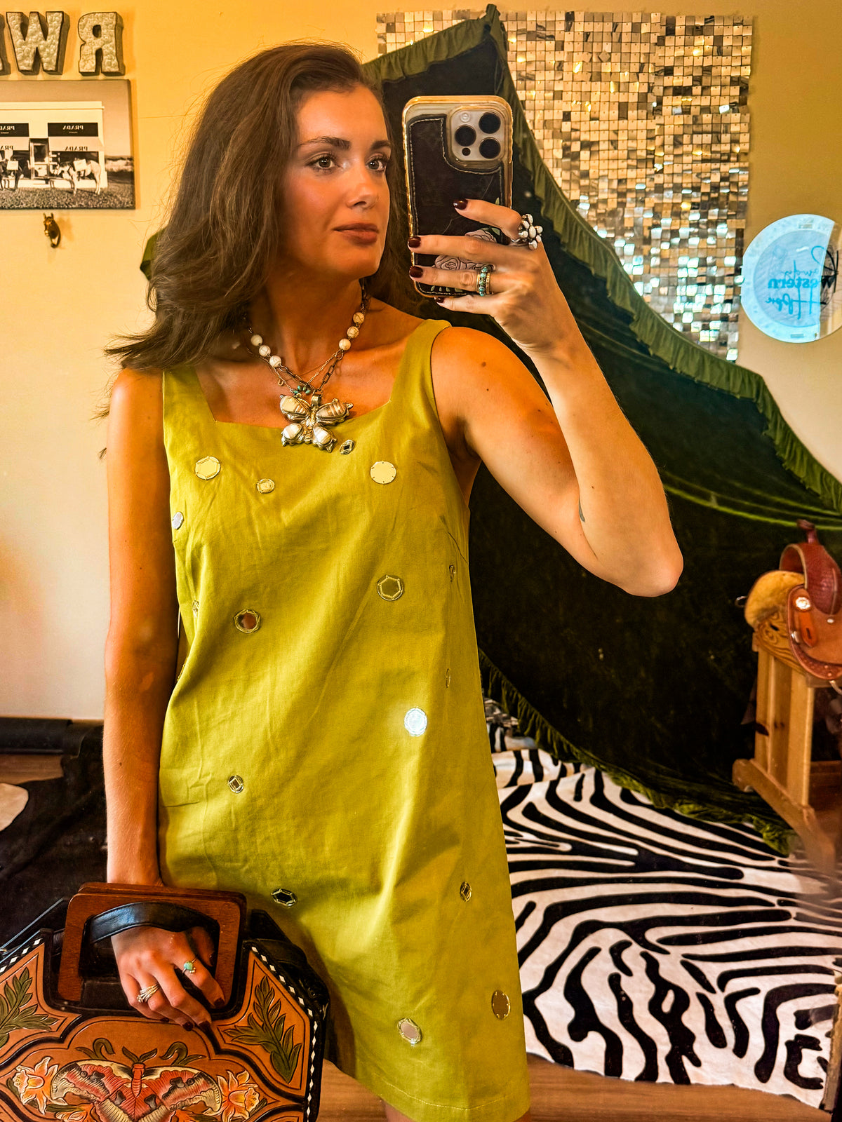 Lucky Charm Mirror Mini Dress