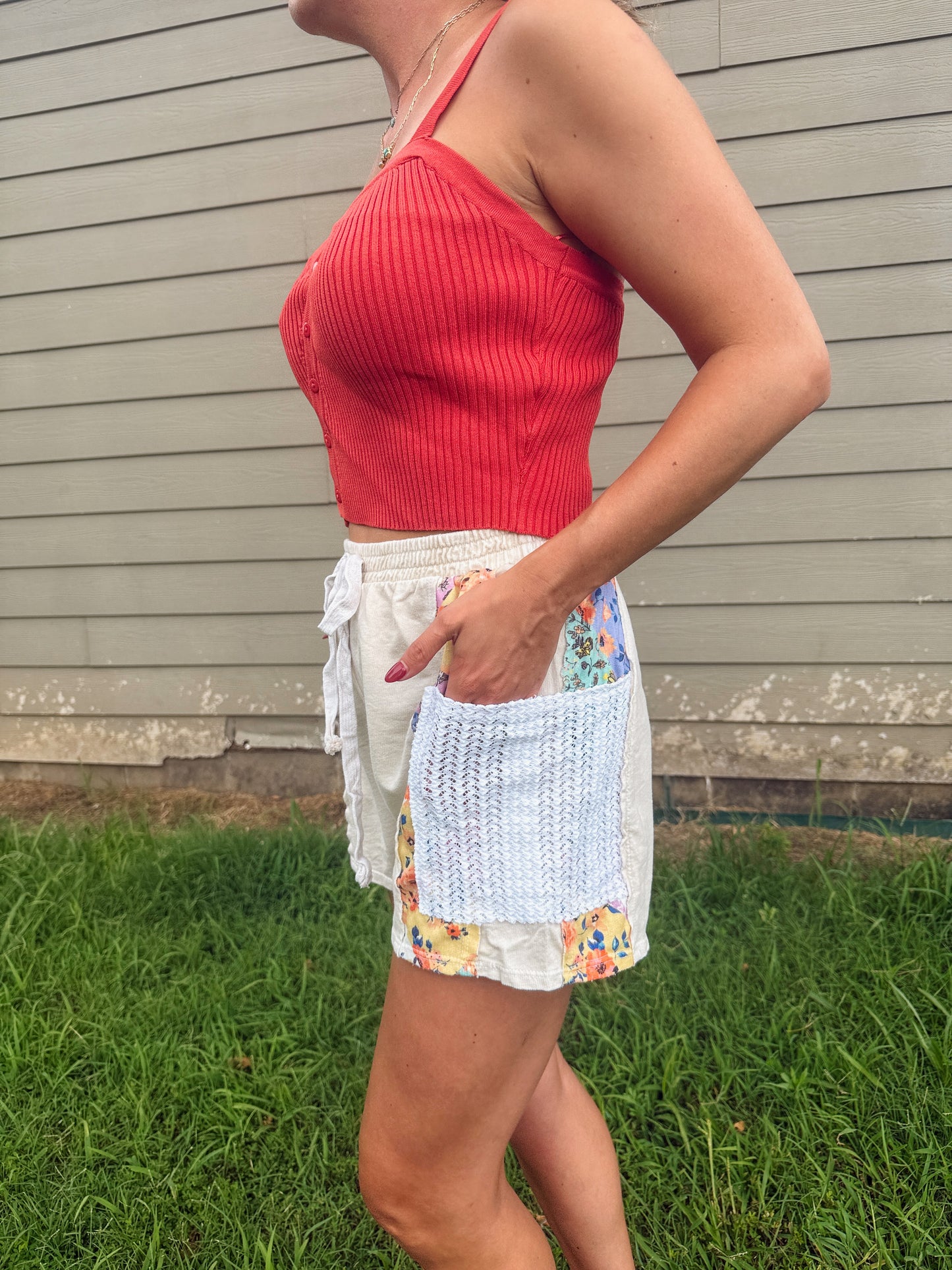 Patchwork Lace Shorts