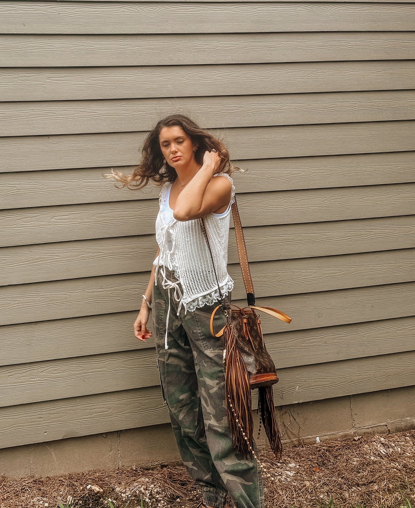 Western Boujee Louis Bucket Bag