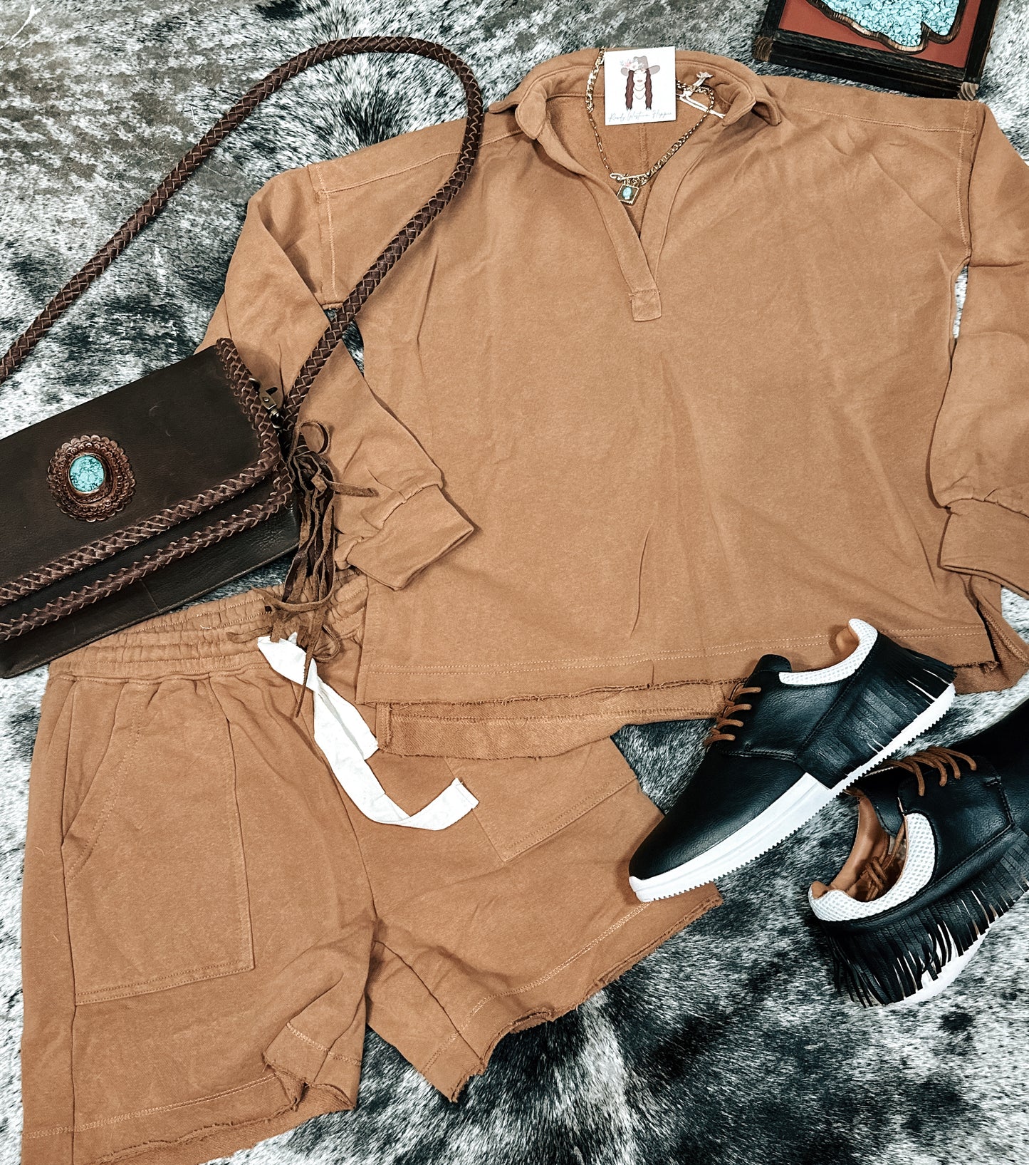 Cowgirl Fit Set (Camel)