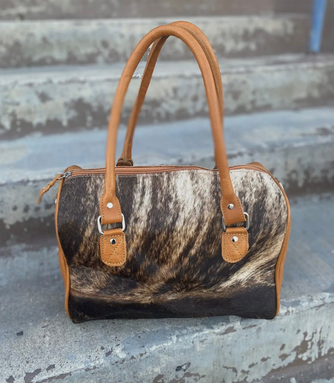 Cowhide Speedy Tote