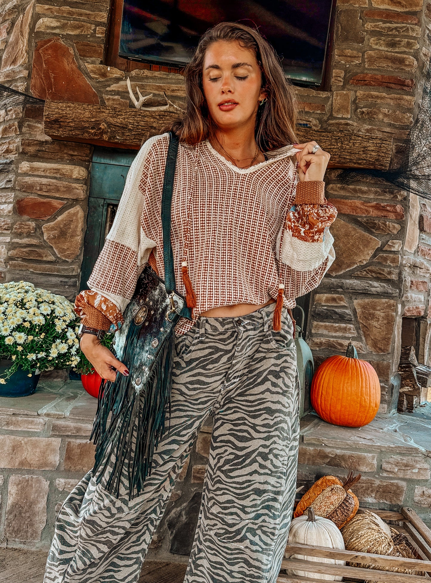 MISS ME: Pieced Crochet Hoodie