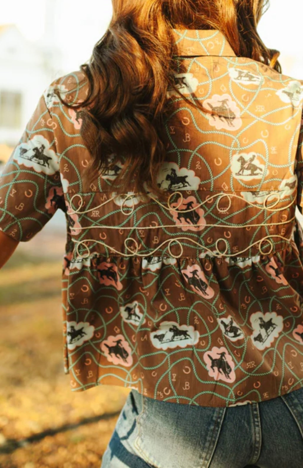 LOOPTY LOU BUBBLE BRONC TOP