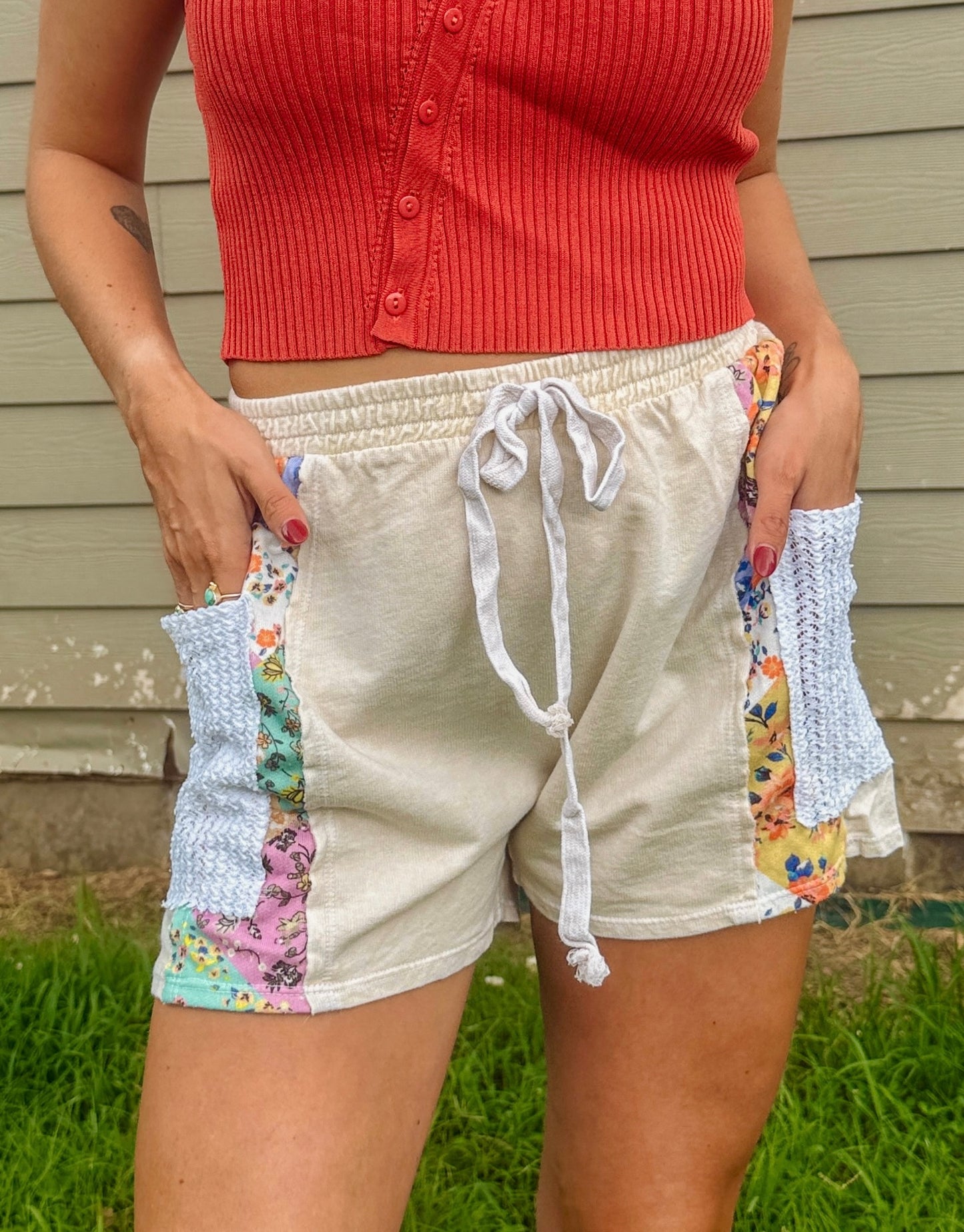 Patchwork Lace Shorts