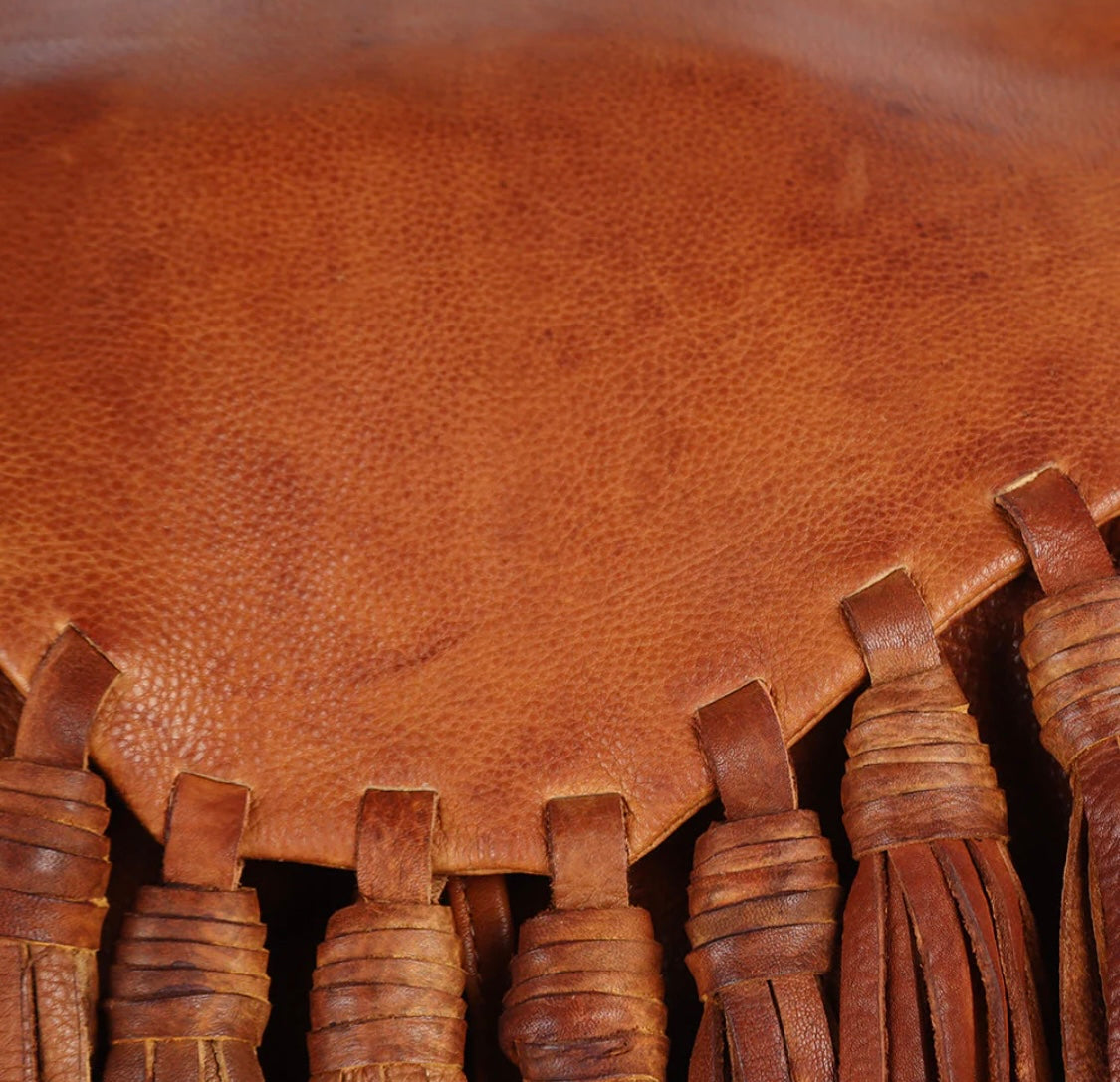 Urban Leather Fringe Backpack