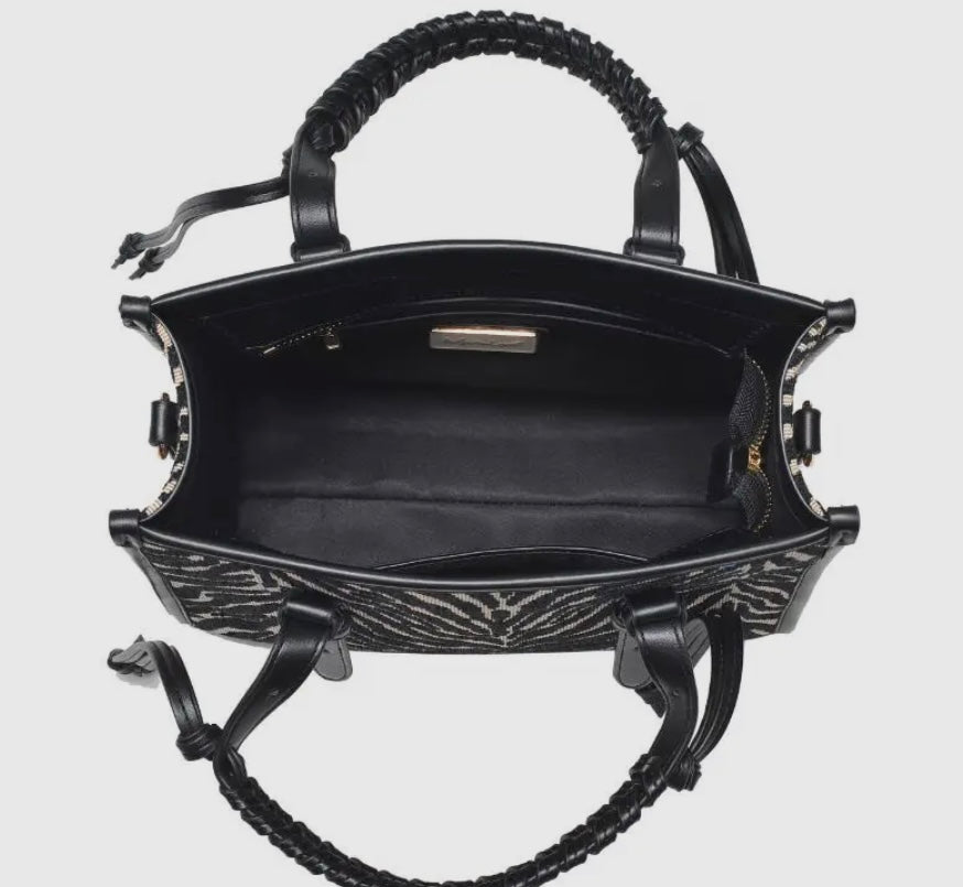 Zealous Zebra Tote (Brown)