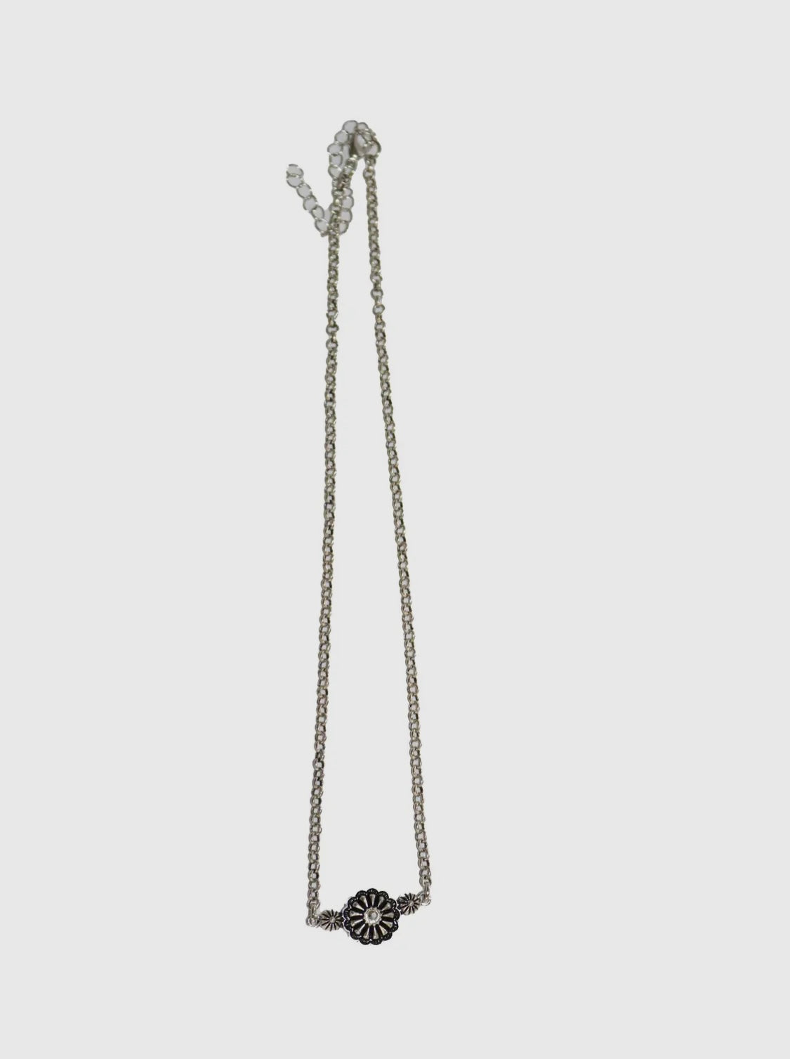 Flower Concho Pendant Necklace