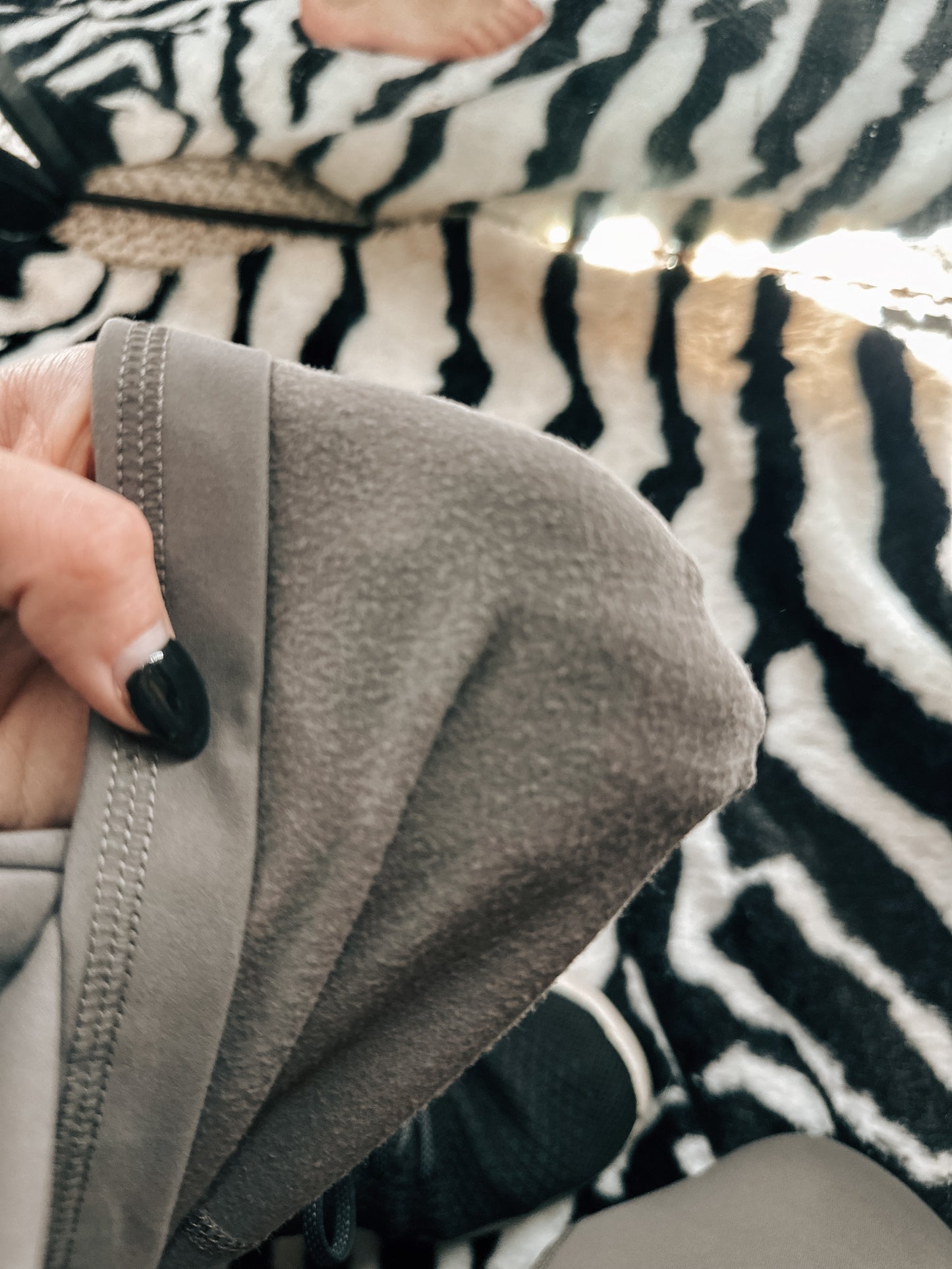 Mocha Fleece lined Flare leggings 